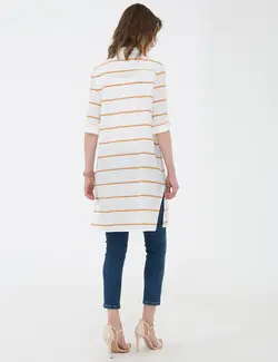 شومیز زنانه زعفرانی پیرکاردین