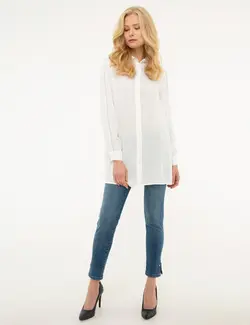 شومیز زنانه بژ پیرکاردین