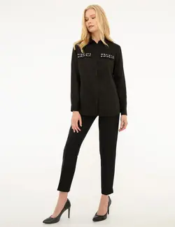 شومیز زنانه سیاه پیرکاردین