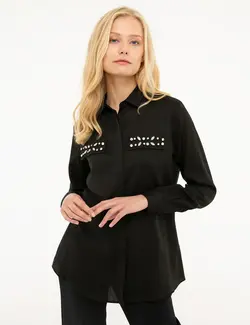 شومیز زنانه سیاه پیرکاردین