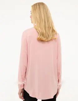 شومیز زنانه صورتی پیرکاردین