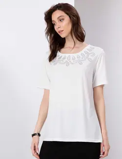 بلوز زنانه بژ پیرکاردین