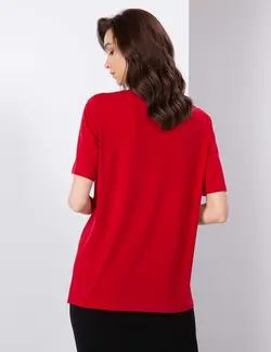 بلوز زنانه قرمز پیرکاردین