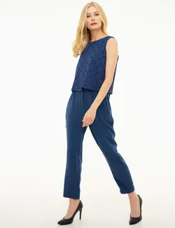 بلوز زنانه سرمه ای پیرکاردین