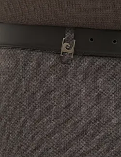 شلوارپارچه ای Skinny Fit مردانه زرشکی پیرکاردین