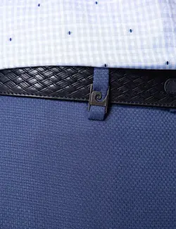 شلوارپارچه ای Skinny Fit مردانه آبی تیره پیرکاردین