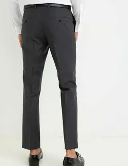 شلوار پارچه ای جذب مردانه دودی پیرکاردین