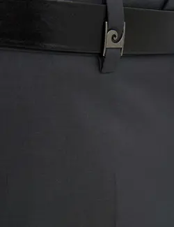 شلوار پارچه ای جذب مردانه دودی پیرکاردین