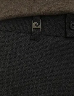 شلوار پارچه ای جذب مردانه سیاه پیرکاردین