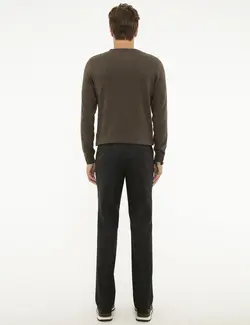 شلوار پارچه ای جذب مردانه سیاه پیرکاردین