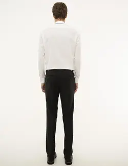 شلوار پارچه ای جذب مردانه دودی پیرکاردین