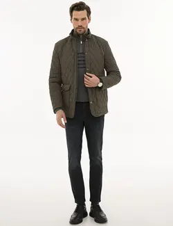 کاپشن پافر مردانه خاکی پیرکاردین