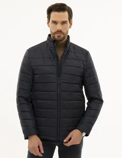 کاپشن پافر مردانه سرمه ای پیرکاردین