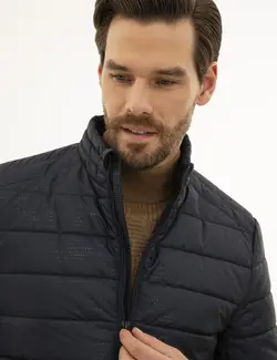 کاپشن پافر مردانه سرمه ای پیرکاردین