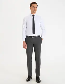 شلوار پارچه ای جذب مردانه دودی پیرکاردین