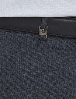 شلوار پارچه ای جذب مردانه سرمه ای روشن پیرکاردین