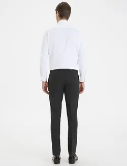 شلوار پارچه ای جذب مردانه سیاه پیرکاردین