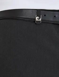 شلوار پارچه ای جذب مردانه سیاه پیرکاردین