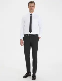 شلوار پارچه ای جذب مردانه سیاه پیرکاردین