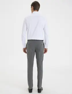 شلوار پارچه ای جذب مردانه خاکستری پیرکاردین