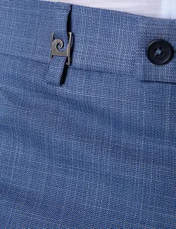 شلوار پارچه ای جذب مردانه آبی تیره پیرکاردین