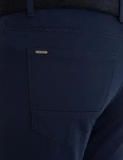 شلوار کتان جذب مردانه سرمه ای پیرکاردین