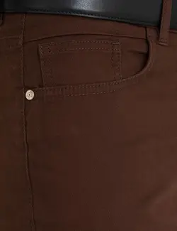 شلوار کتان جذب مردانه قهوه ای پیرکاردین