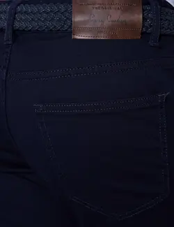 شلوار کتان جذب مردانه سرمه ای پیرکاردین