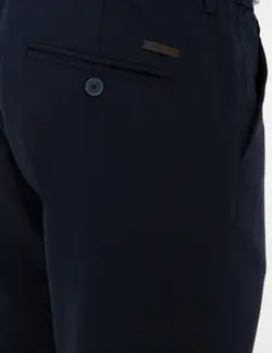 شلوار کتان Standart Fit مردانه سرمه ای پیرکاردین