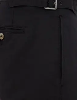 شلوار کتان Carrot Fit مردانه سیاه پیرکاردین