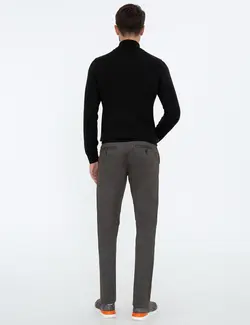 شلوار کتان Regular Fit مردانه  قهوه ای پیرکاردین