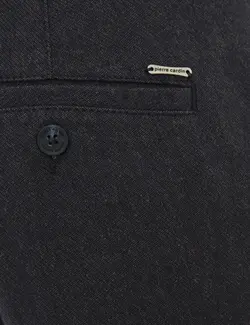 شلوار کتان Regular Fit مردانه  سرمه ای پیرکاردین