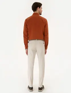 شلوار کتان جذب مردانه سنگ پیرکاردین