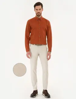 شلوار کتان جذب مردانه سنگ پیرکاردین