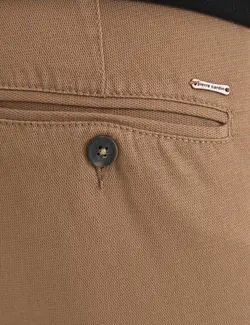 شلوار کتان جذب مردانه برنز پیرکاردین