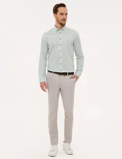 شلوار کتان جذب مردانه سنگ پیرکاردین