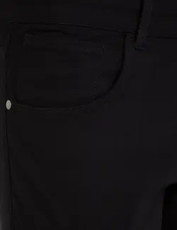 شلوار کتان جذب مردانه سیاه پیرکاردین