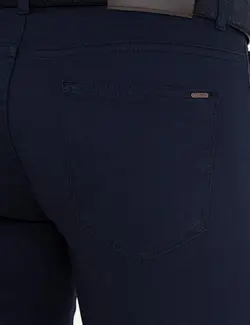 شلوار کتان جذب مردانه سرمه ای پیرکاردین