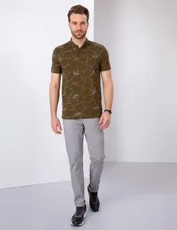 شلوار کتان جذب مردانه خاکستری پیرکاردین