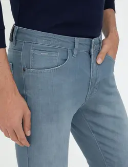 شلوار جین جذب مردانه آبی پیرکاردین