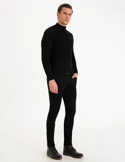 شلوار جین جذب مردانه سیاه پیرکاردین