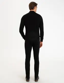 شلوار جین جذب مردانه سیاه پیرکاردین