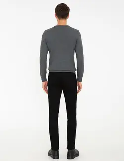 شلوار جین جذب مردانه سیاه پیرکاردین