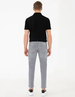 شلوار جین جذب مردانه خاکستری پیرکاردین