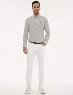 شلوار جین جذب مردانه بژ پیرکاردین