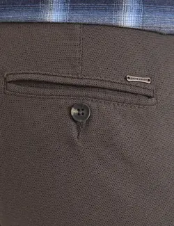 شلوار کتان جذب مردانه خاکی پیرکاردین