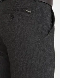 شلوار کتان جذب مردانه خاکستری پیرکاردین