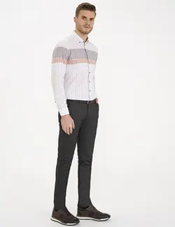 شلوار کتان جذب مردانه خاکستری پیرکاردین