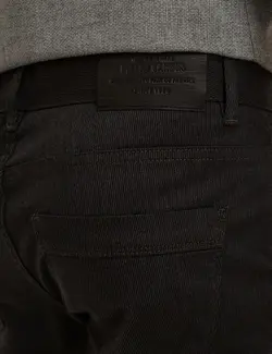 شلوار کتان جذب مردانه سیاه پیرکاردین