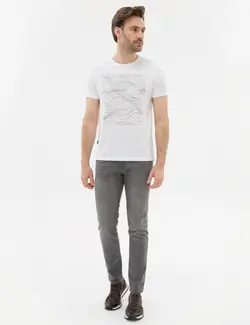 شلوار جین جذب مردانه خاکستری پیرکاردین